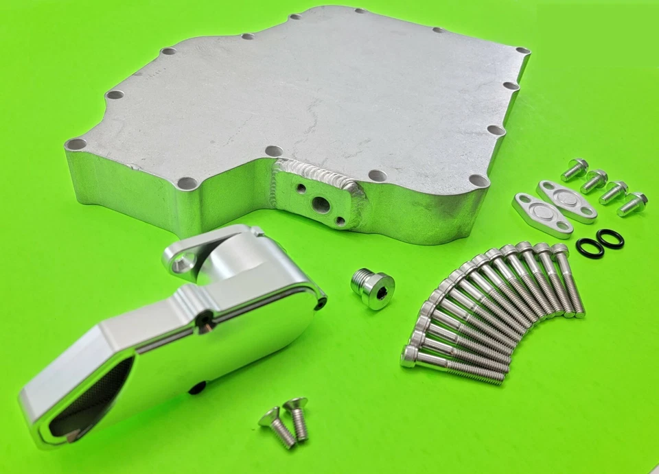 HAYABUSA 1999-2020 BANDEJA DE ACEITE DE BILLET DE BAJO PERFIL CON RECOGIDA GIRATORIA Y PERNOS Foto 2 de 4