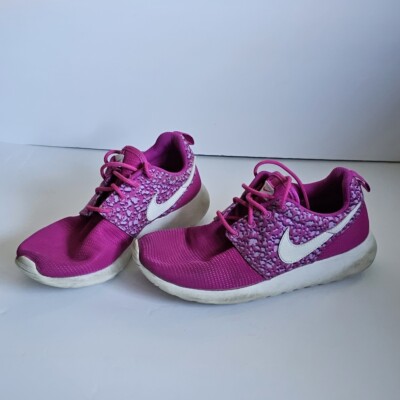 Nike Roshe One RosheRun GS Print Fuschia Pink Youth Size