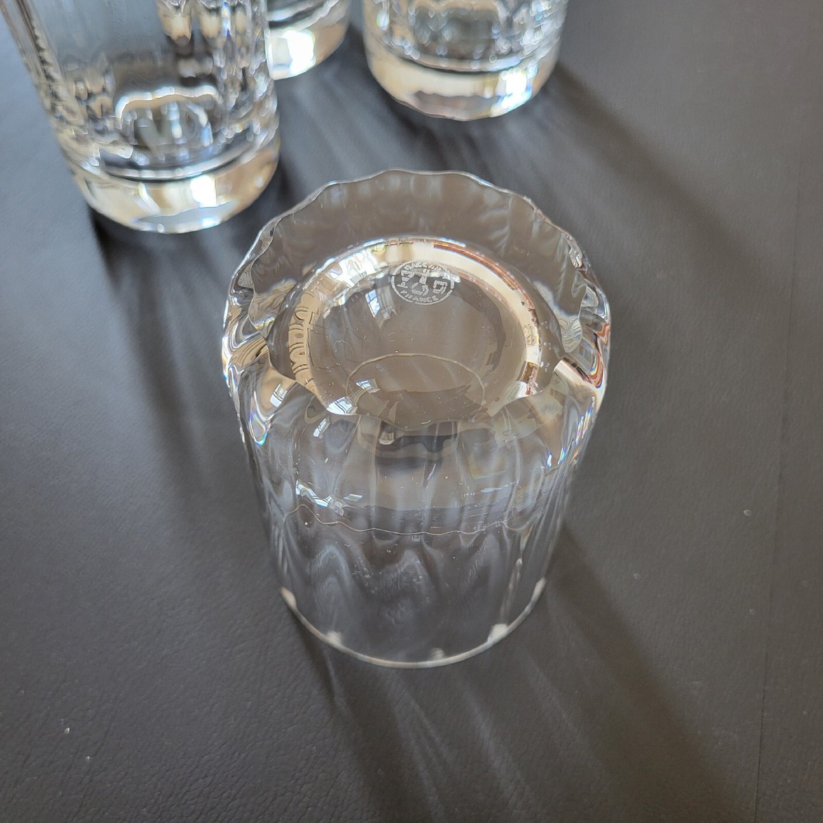 Baccarat Montaigne Optic Crystal Tumblers Lowball Whisky Baccarat Montaigne Optic Crystal Tumblers Lowball Whisky