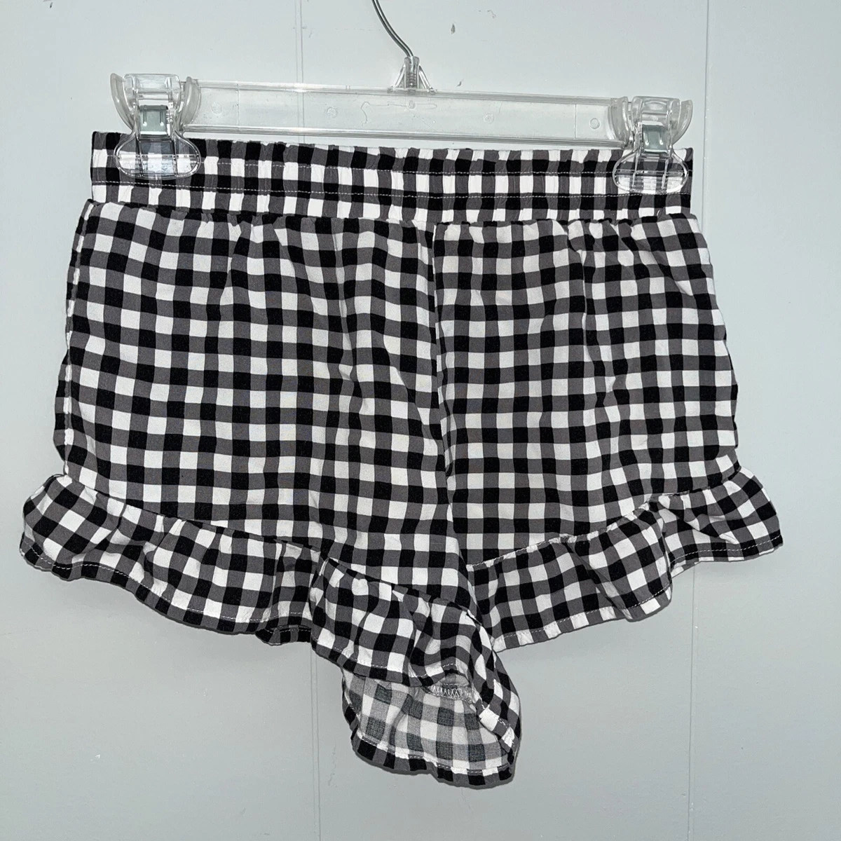 Forever 21 Black White Checkered Gingham Casual Shorts XS eBay