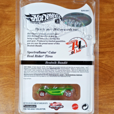 Hot Wheels RLC 2013 Rewards Beatnik Bandit 4550/8100 Green Redline