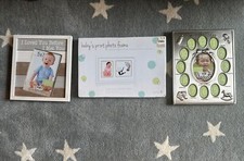 Lot Of Three Baby Frames - My First Year - Hand And Foot Print Frame - SO CUTE