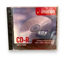 Imation CD-R Media 48x 700MB 80min Jewel Case (1-Pack) Factory Sealed New