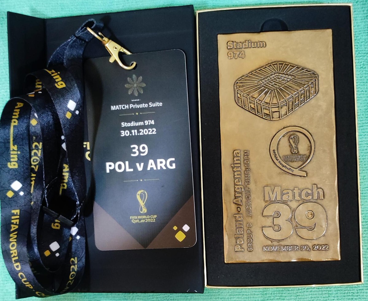 2022 FIFA GAME 39 QATAR FIFA WORLD CUP LANYARD TICKET