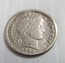 UNITED STATES 1902 BARBER DIME VF  CONDITION OR BETTER*