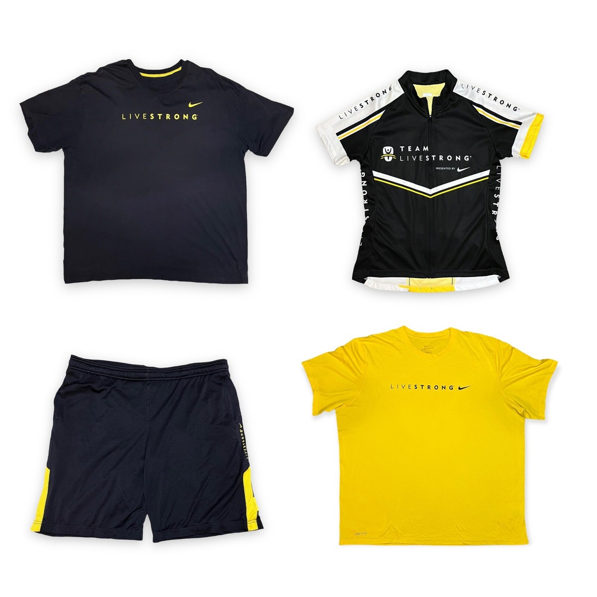 アームストロング　ナイキ　ジャージ VTG.Nike Live Strong ランス・アームストロング イエロー
