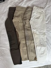 Equestrian Riding Breeches LOT of 4 Pairs Size 26 Knee Patch
