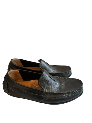 Clarks Collection Black Leather Slip On Loafers Soft Cushion Men Siz 13W Confort CLARKS Men main image 2