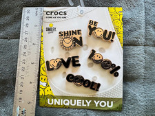 Crocs x SmileyWorld Elevated Metal Jibbitz Charms - Set of 5 - Limited Edition