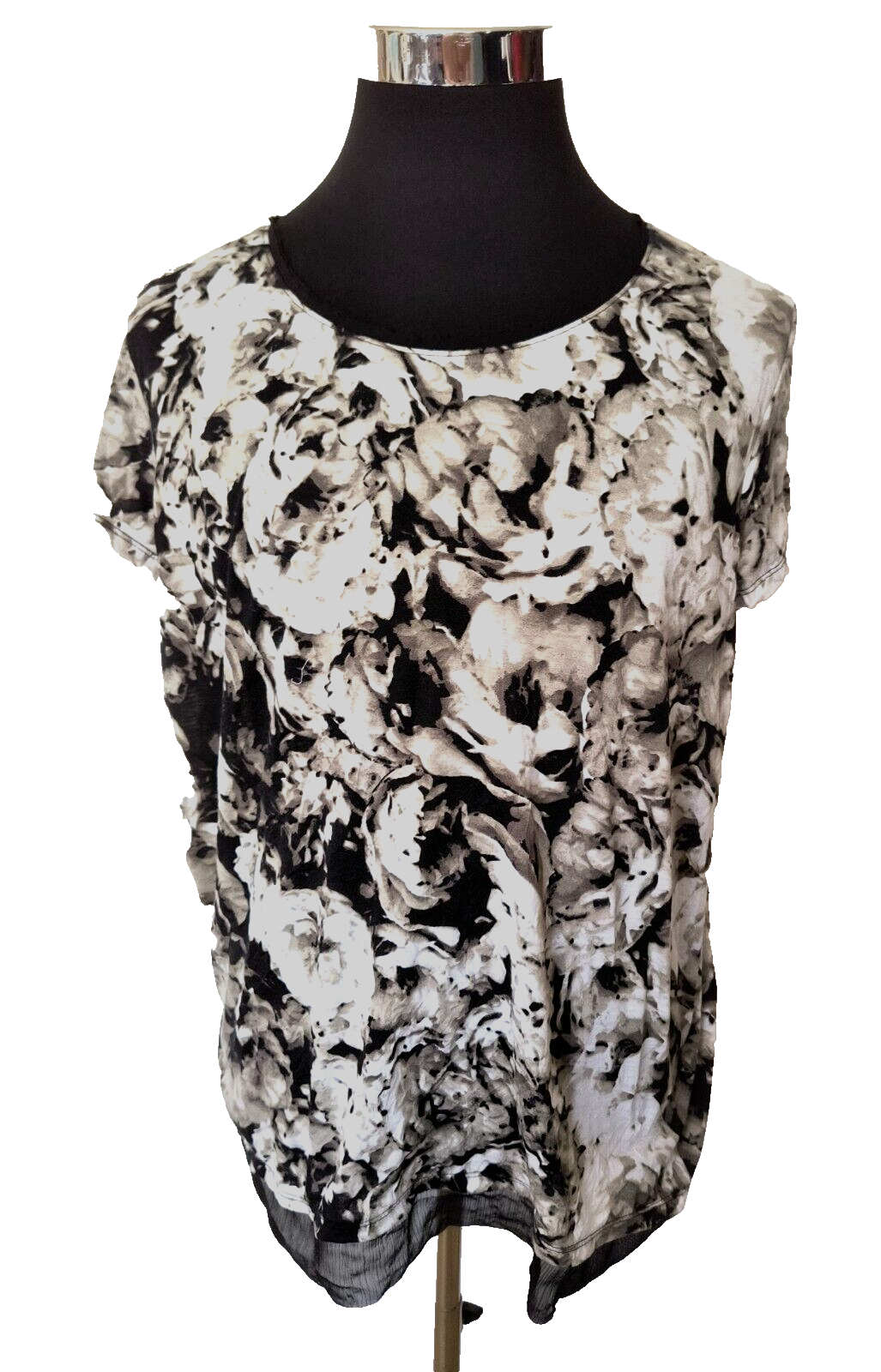 Vera Wang Simply Vera Women's Size XL Multicolor Floral Pullover Top