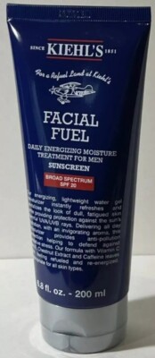 Kiehls Facial Fuel Daily Energizing Moist Sunscreen Men SPF 20 6.8oz 200ml Seal
