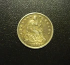 1858 O Seated Liberty Silver Half Dime H10C VF+. Free Shipping. See Description