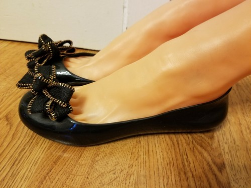 OkaL Black Shoes Womens Size 7 Round Toe Ballet Flats Spring Summer Footwear - 第 4/12 張圖片