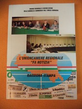Book libro L'UNIONCAMERE REGIONALE DA NOTIZIA rassegna stampa EMILIA ROMAGNA(RG5
