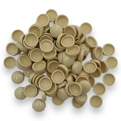 Dom Schraubkappen beige meliert, zweiteilig glänzend 6/8g Snap-Caps  Unicaps