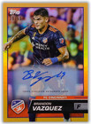 Brandon Vazquez 2023 Topps MLS Gold Foil Auto /50