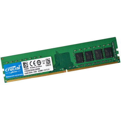 Crucial DDR4 16GB 3200 Mhz PC4-25600 288-pins Desktop Memory Dimm