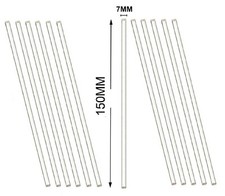 12 Pack Glass Stirring Rods 6" Length for Science Education, Lab and Kitchen Use