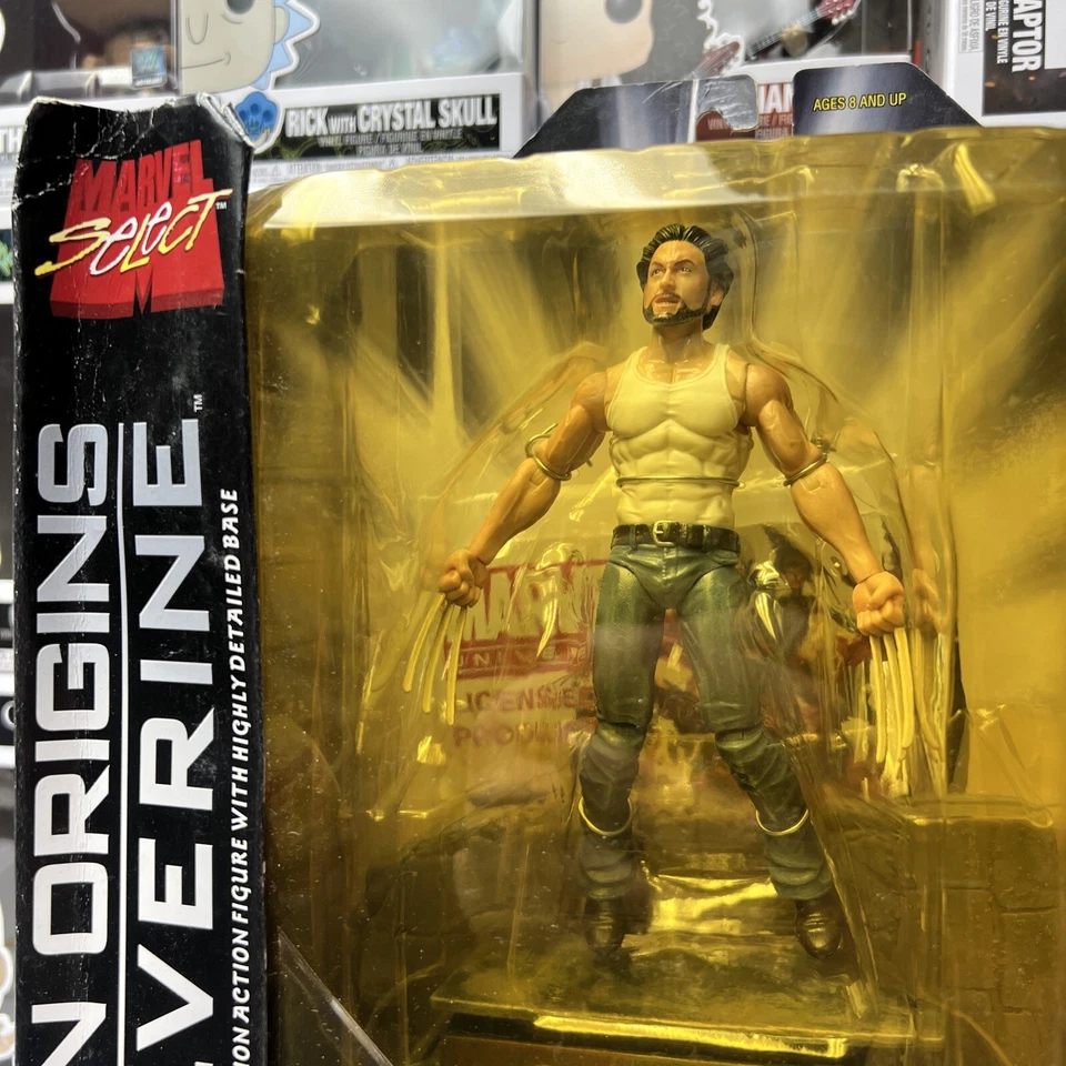 Marvel Select X-Men Origins Película Wolverine Hugh Jackman 7” Figura Diamante Foto 2 de 4