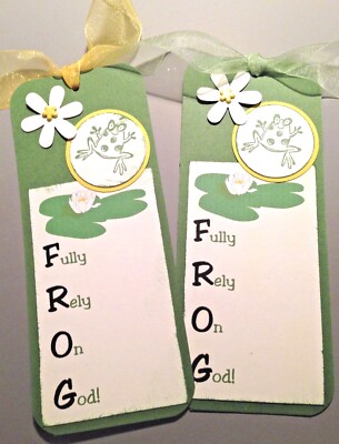 Handmade Christian Bookmark “Fully Rely on God”, Set of 2 FREE SHIP! | eBay