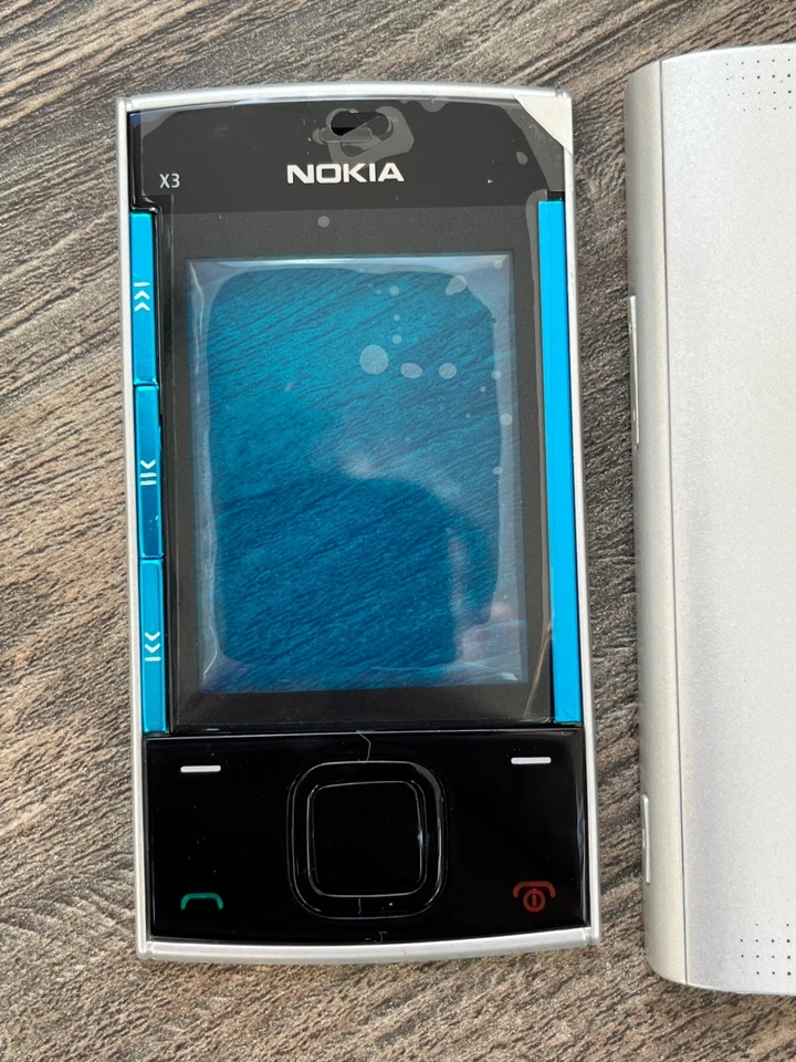 Nokia X3-00 Full Housing Cover with Buttons Blue Color - Image 3 of 4