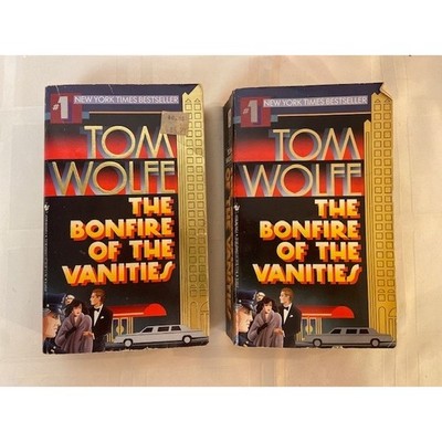 Tom Wolfe The Bonfire of the Vanities Set of 2 Vintage Bantam Paperback Books