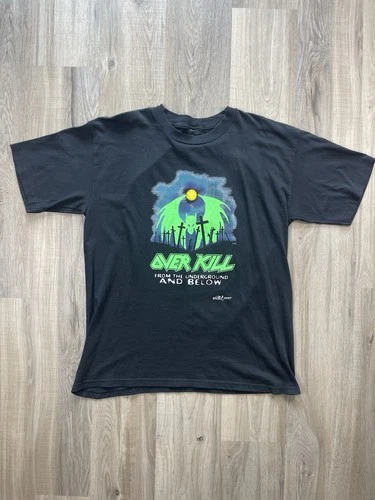 Overkill From Underground And Below Tour Concer 1990s vintage concert t-shirt, vintage, size XXL, single stitch, B+ condition