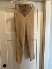 TuffRider Youth Equestrian Riding Breeches Size 14/16 Tan