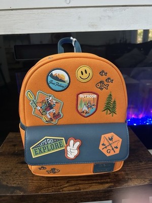 Loungefly Disney A Goofy Movie Camping Canvas Mini Backpack  BoxLunch  Exclusive | eBay
