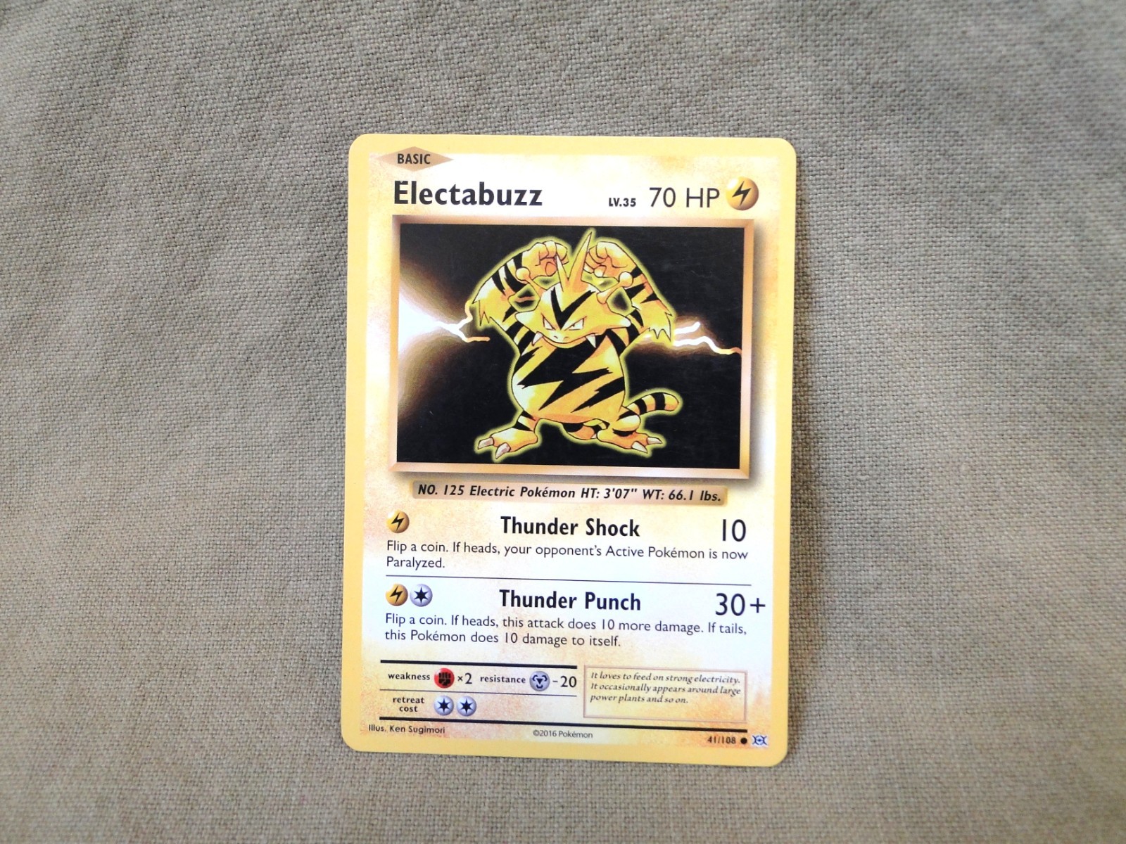 Pokemon Trading Card - Evolutions: Electabuzz 41/108