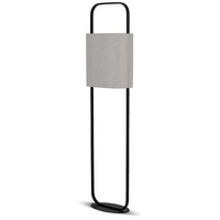 REV Stehlampe Mit Lampenschirm Aus Leine - Trittschalter, E27, 138Cm, Taupe