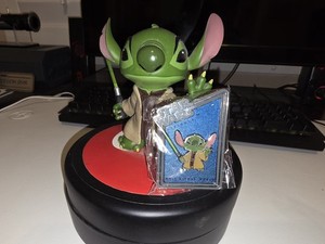 Disney Star Wars Weekends Stitch as Yoda Figurine 6" 2013 (REPAIRED)
