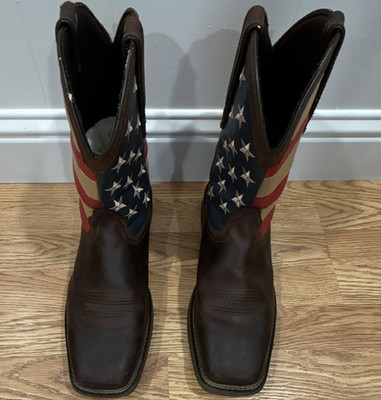 Durango Rebel Men's Boots with American Flag, US 13ee
