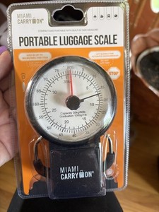 MIAMI CARRY ON Portable Luggage Scale 80lbs Capacity New FREE SHIPPING