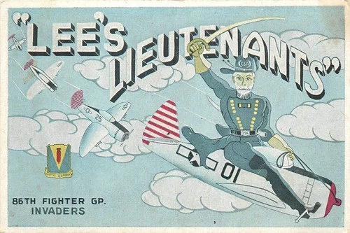 1940s Military 86th Fighter group Military Aircraft WW2 Postcard 26-2522