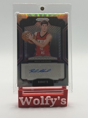 Reed Sheppard 2024-25 Panini Prizm Rookie Penmanship #RPE-RSH Silver Prizm (AU)