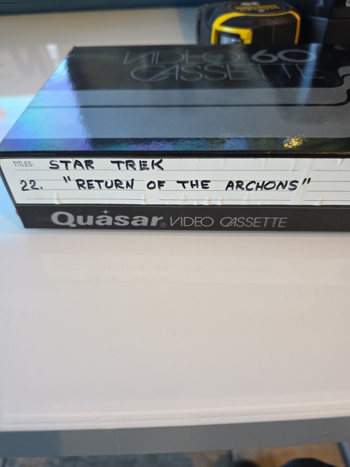 Vintage Quasar VX Video Cassette Lot of 5 VC60 Great Time Machine NOT VHS