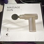 Massage Gun 4 Heads USB Rechargeable Adjustable Intensity Noiseless Black