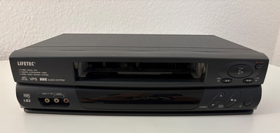 VHS VCR LIFETEC LT9096 HiFi Stereo Longplay 6 Kopf Videorekorder
