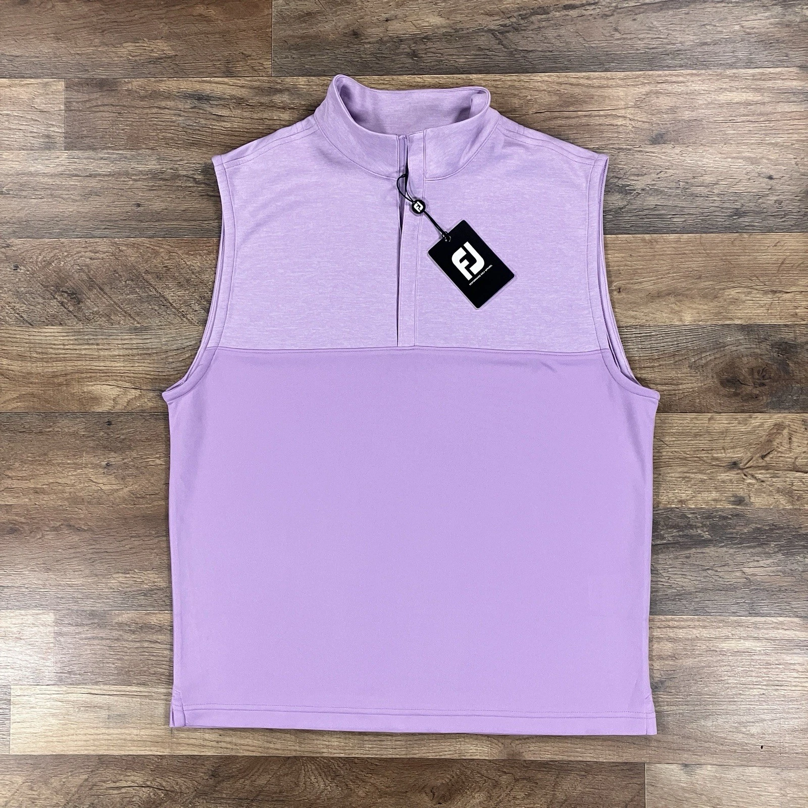 FootJoy Vest Mens Medium Pink Performance Polyester FJ Golf NEW