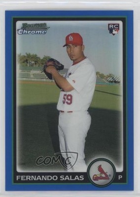 2010 Bowman Draft Chrome Blue Refractor /199 Fernando Salas #BDP39 Rookie RC sh7