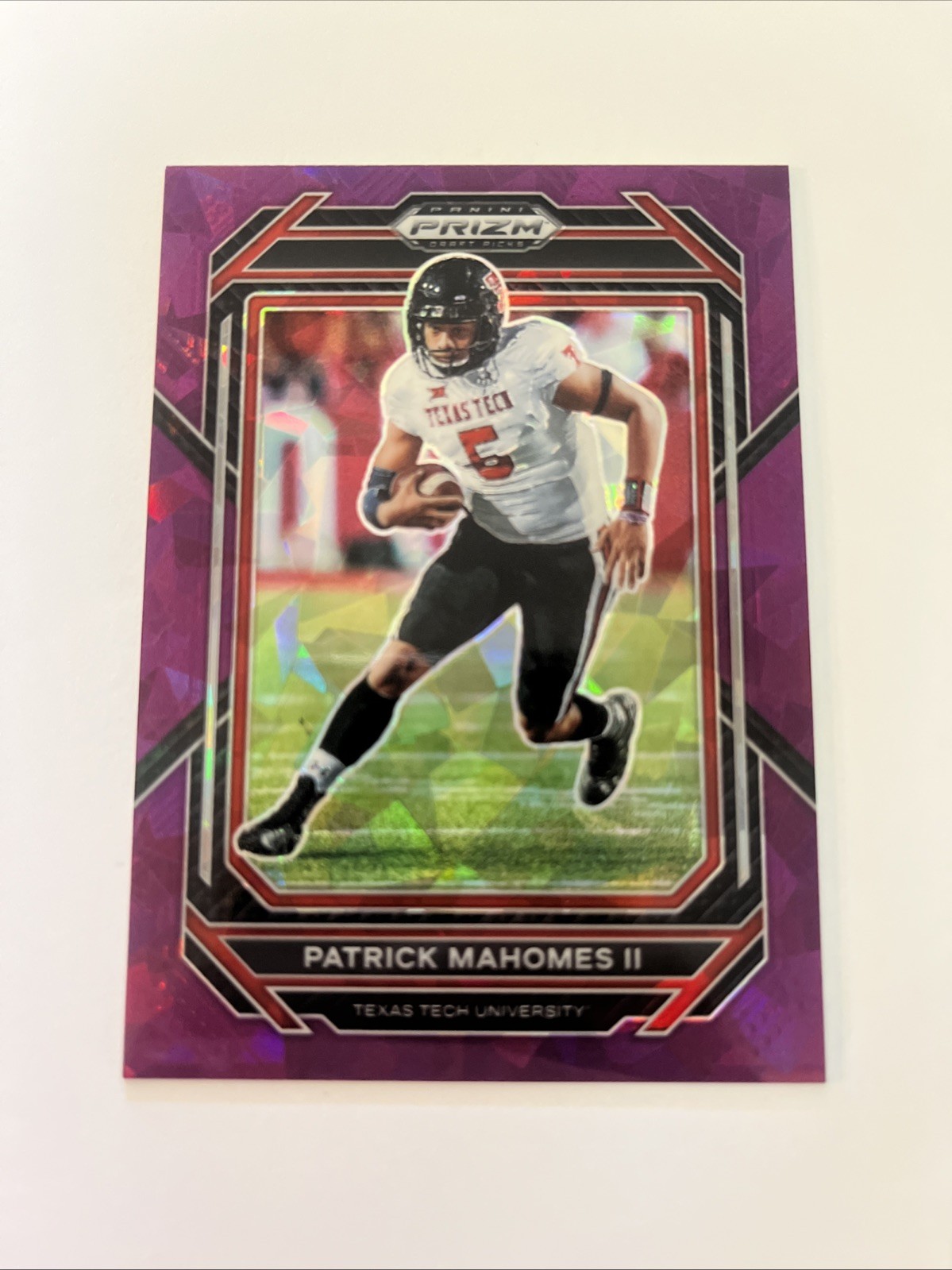 2023 Panini Prizm Draft Picks - Patrick Mahomes II #81 Purple Ice Prizm /149