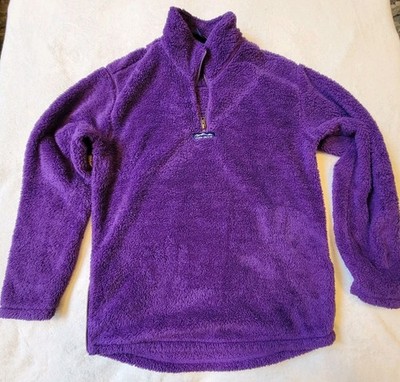Lauren James Cozy Purple Sherpa Plush Jacket   Size L   Women s 1/4-Zip Pullover