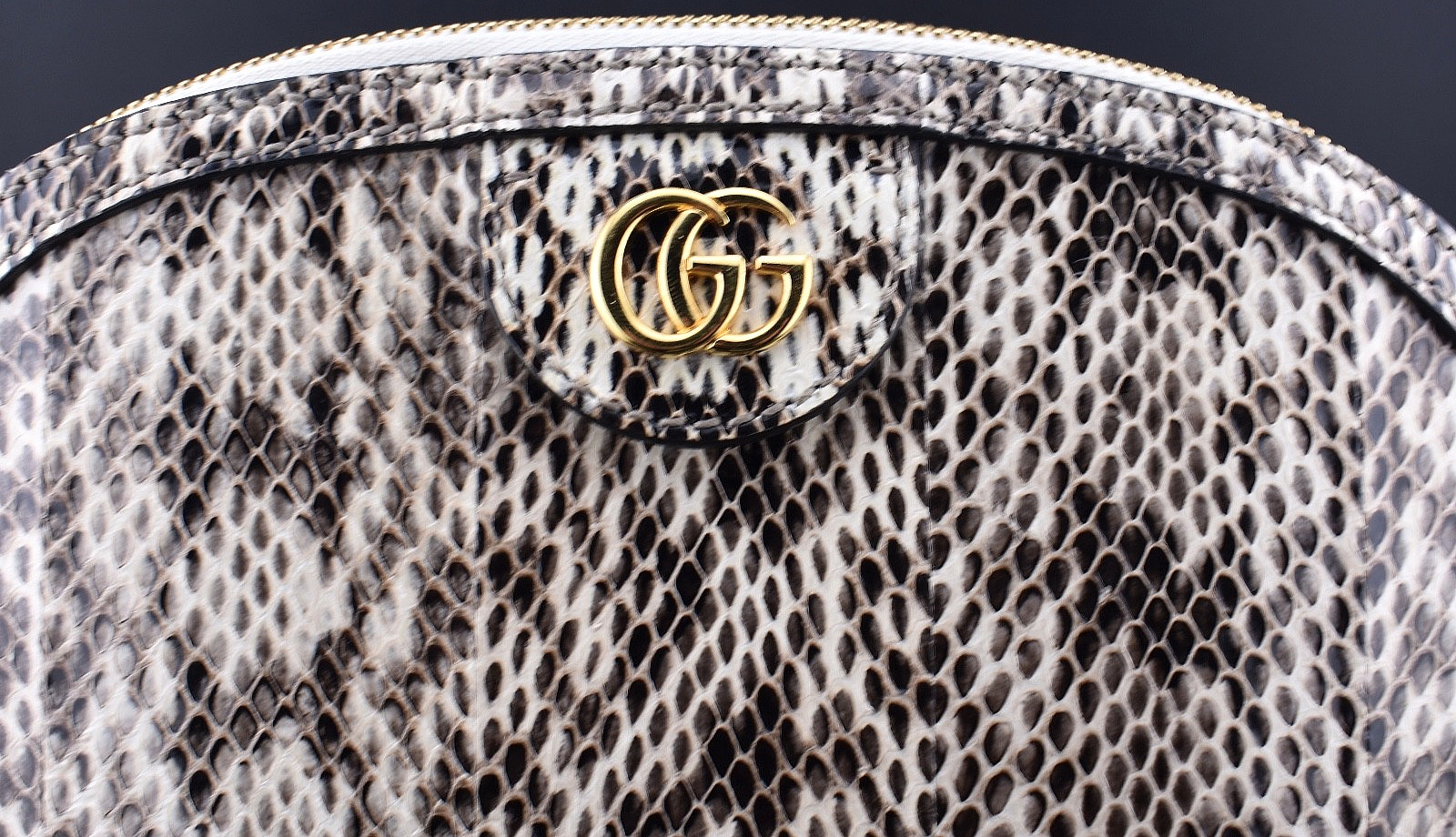 Gucci Ophidia Dome Snakeskin GG Python Leather Cr… - image 9