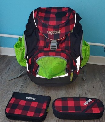 Ergobag Schulrucksack ergonomisch Freizeitrucksack mit Federmappen & Zipptaschen