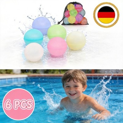 Wasserbomben Wiederverwendbar Sommer Spielzeug Wasserball für Kinder & Erwachsen