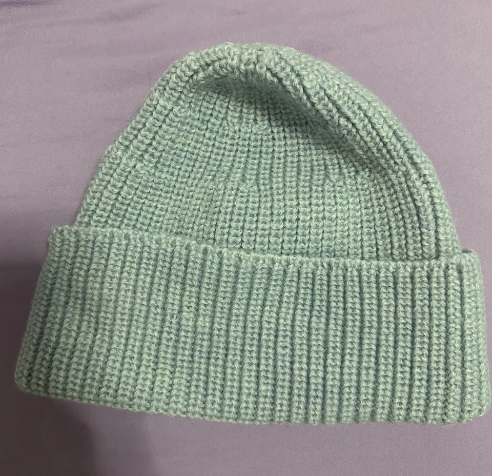 NUEVO ~ LACOSTE “Unisex” 100% LANA Gorro Sombrero con Puños - Talla Única Foto 3 de 4