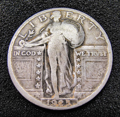 1925-P Standing Liberty Quarter 25C - Philadelphia - VG Condition - Nice Color