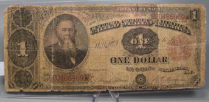 FR. 351 - 1891 $1 ONE DOLLAR “STANTON” US Treasury Note. "Raggy" w/ Issues.