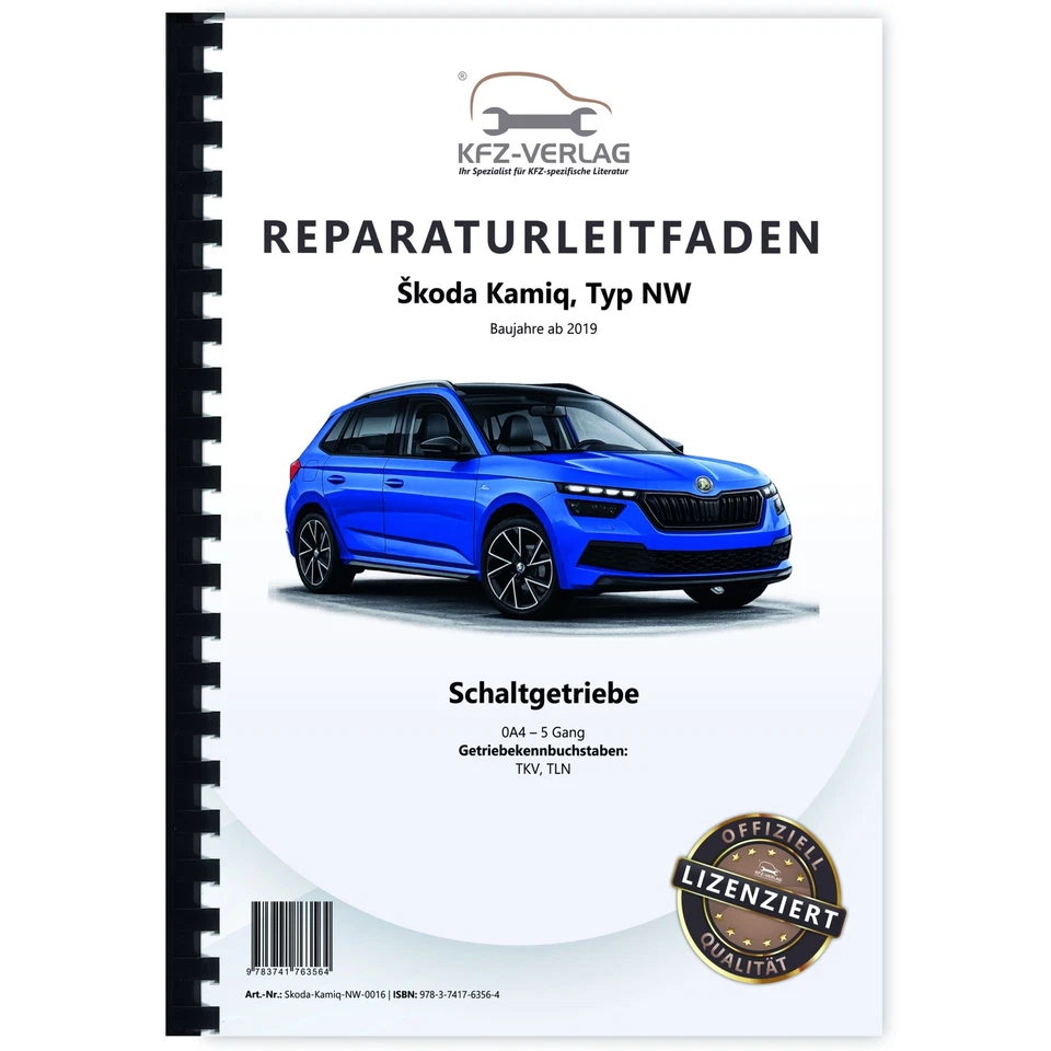 SKODA Kamiq Typ NW ab 2019 5 Gang Schaltgetriebe 0A4 Kupplung Werkstatthandbuch - Bild 1 von 4